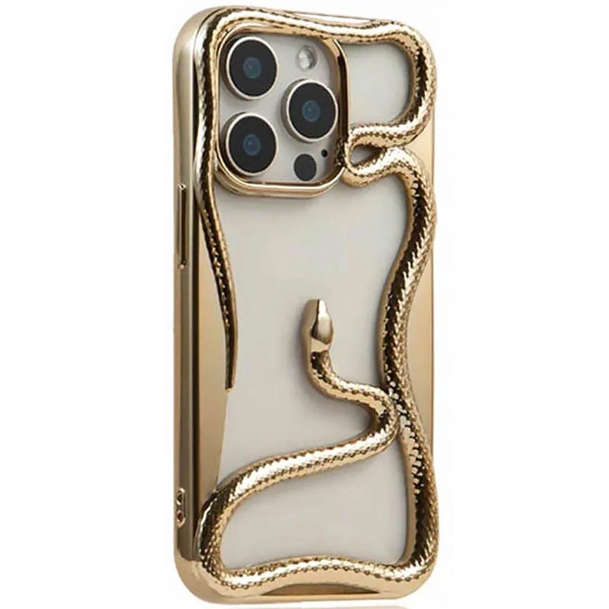 TPU чохол Snake для Apple iPhone 14 Pro Max (6.7") Gold