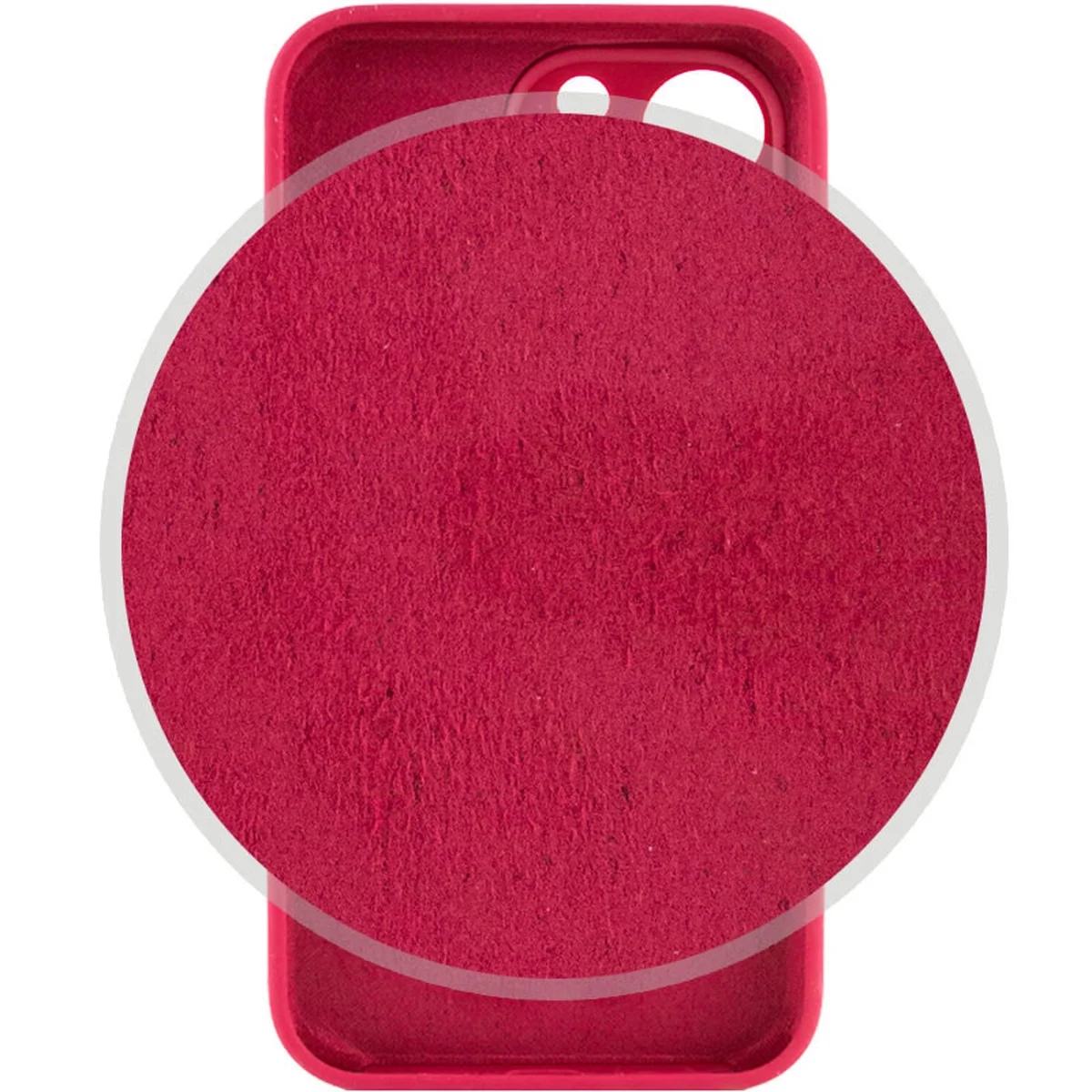 Чехол Silicone Case Full Camera Protective (AA) для Apple iPhone 14 Pro Max (6.7") Красный / Rose Red
