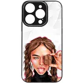 TPU+PC чехол Prisma Ladies для Apple iPhone 14 Pro Max (6.7") Chocolate
