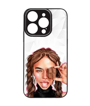 TPU+PC чохол Prisma Ladies для Apple iPhone 14 Pro Max (6.7") Chocolate