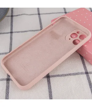 Чохол Silicone Case Full Camera Protective (AA) Apple iPhone 14 Pro Max (6.7") Рожевий / Pink Sand