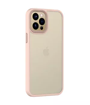 TPU+PC чохол Metal Buttons для Apple iPhone 14 Pro Max (6.7") Рожевий