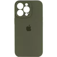 Чохол Silicone Case Full Camera Protective (AA) для Apple iPhone 14 Pro Max (6.7") Зелений / Dark Olive