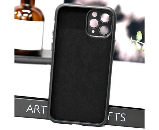 Чохол TPU+Glass Sapphire Midnight with MagSafe для Apple iPhone 14 Pro Max (6.7") Чорний / Black