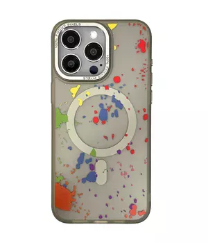 Чехол TPU+PC Flush with MagSafe для Apple iPhone 14 Pro Max (6.7") Titanium grey