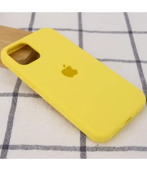 Чехол Silicone Case Full Protective (AA) для Apple iPhone 14 Pro Max (6.7") Желтый / Yellow