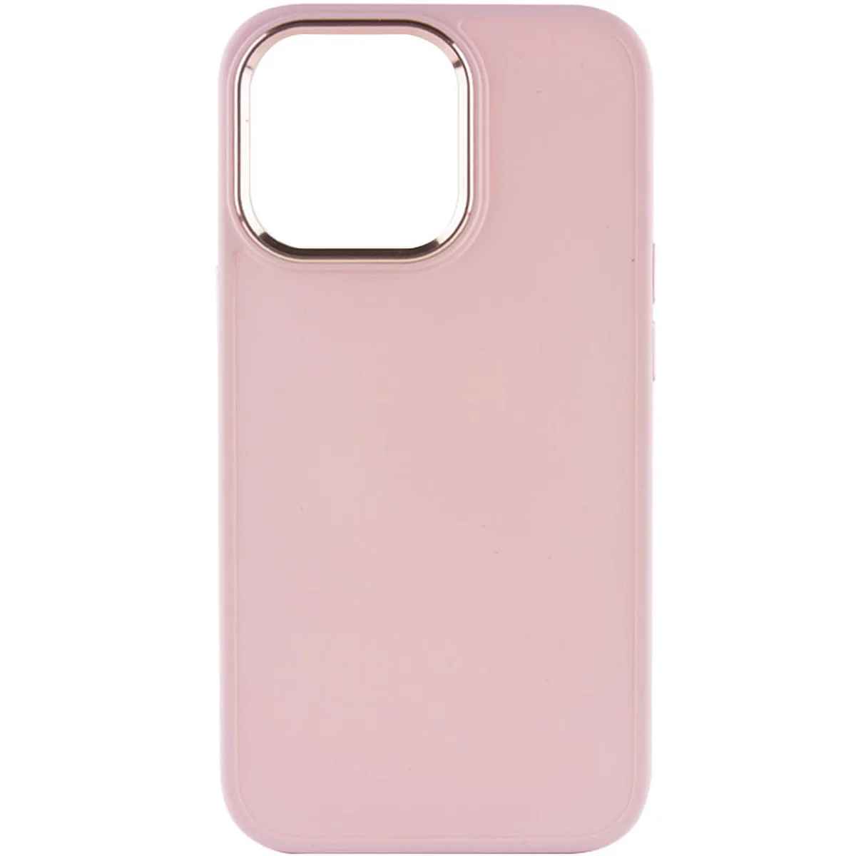 TPU чохол Bonbon Metal Style для Apple iPhone 14 Pro Max (6.7") Рожевий / Light pink