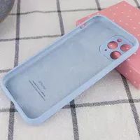Чехол Silicone Case Full Camera Protective (AA) для Apple iPhone 14 Pro Max (6.7") Голубой / Lilac Blue