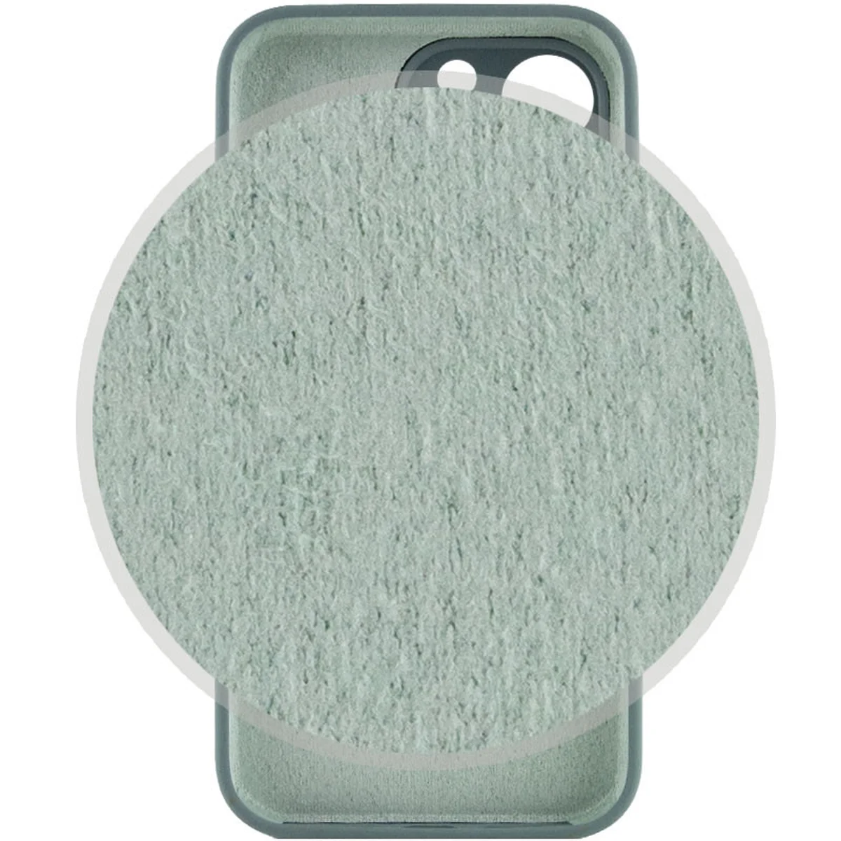 Чехол Silicone Case Full Camera Protective (AA) для Apple iPhone 14 Pro Max (6.7") Зеленый / Pine green