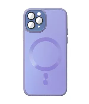 Чехол TPU+Glass Sapphire Midnight with MagSafe для Apple iPhone 14 Pro Max (6.7") Сиреневый / Dasheen