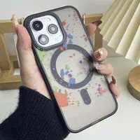 Чехол TPU+PC Flush with MagSafe для Apple iPhone 14 Pro Max (6.7") Titanium black