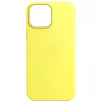 Кожаный чехол Leather Case (AA) with MagSafe для Apple iPhone 14 Pro Max (6.7") Yellow