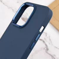 TPU чехол Bonbon Metal Style для Apple iPhone 14 Pro Max (6.7") Синий / Denim Blue