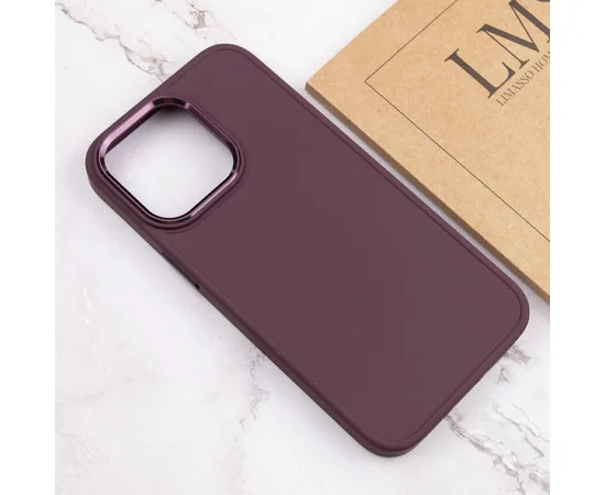 TPU чехол Bonbon Metal Style для Apple iPhone 14 Pro Max (6.7") Бордовый / Plum