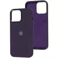 Чехол Silicone Case Metal Buttons (AA) для Apple iPhone 14 Pro Max (6.7") Фиолетовый / Elderberry