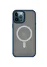 TPU+PC чехол Metal Buttons with MagSafe для Apple iPhone 14 Pro Max (6.7") Синий