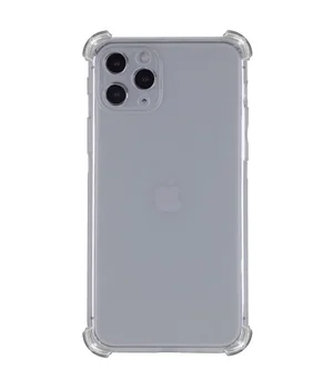 TPU чехол GETMAN Ease logo усиленные углы для Apple iPhone 14 Pro Max (6.7") Серый (прозрачный)
