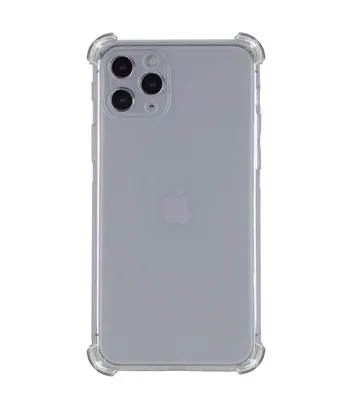 TPU чохол GETMAN Ease logo посилені кути для Apple iPhone 14 Pro Max (6.7") Сірий (прозорий)