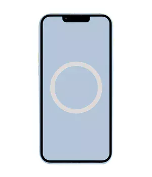 Чехол Silicone case (AAA) full with Magsafe and Animation для Apple iPhone 14 Pro Max (6.7") Голубой / Sky