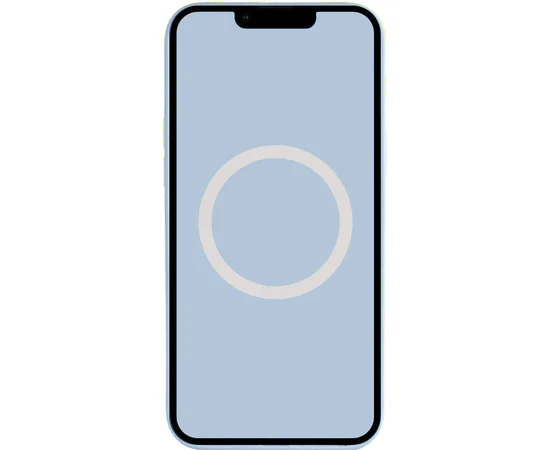 Чехол Silicone case (AAA) full with Magsafe and Animation для Apple iPhone 14 Pro Max (6.7") Голубой / Sky