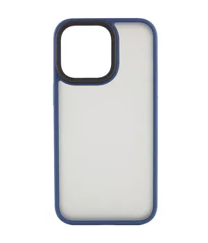 TPU+PC чехол Metal Buttons для Apple iPhone 14 Pro Max (6.7") Синий