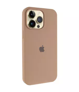 Чохол Silicone Case Full Protective (AA) для Apple iPhone 14 Pro Max (6.7") Бежевий / Desert Gold