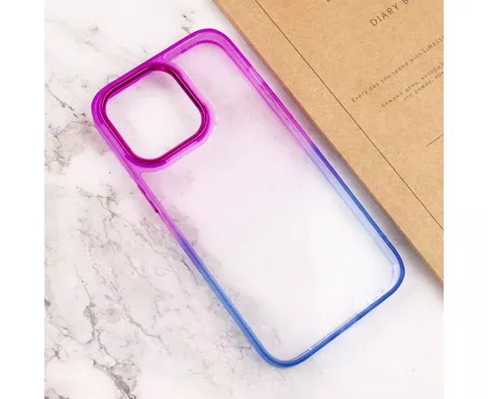 Чехол TPU+PC Fresh sip series для Apple iPhone 14 Pro Max (6.7") Синий / Фиолетовый
