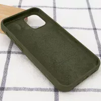Чехол Silicone Case Full Protective (AA) для Apple iPhone 14 Pro Max (6.7") Зеленый / Dark Olive