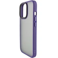 TPU+PC чехол Metal Buttons для Apple iPhone 14 Pro Max (6.7") Темно-фиолетовый