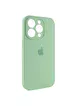 Чехол Silicone Case Full Camera Protective (AA) для Apple iPhone 14 Pro Max (6.7") Зеленый / Pistachio / PVH