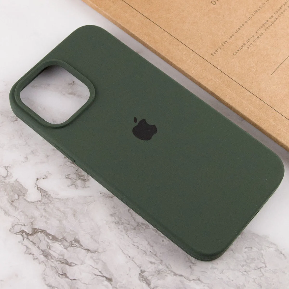 Чохол Silicone Case Full Protective (AA) для Apple iPhone 14 Pro Max (6.7") Зелений / Cyprus Green