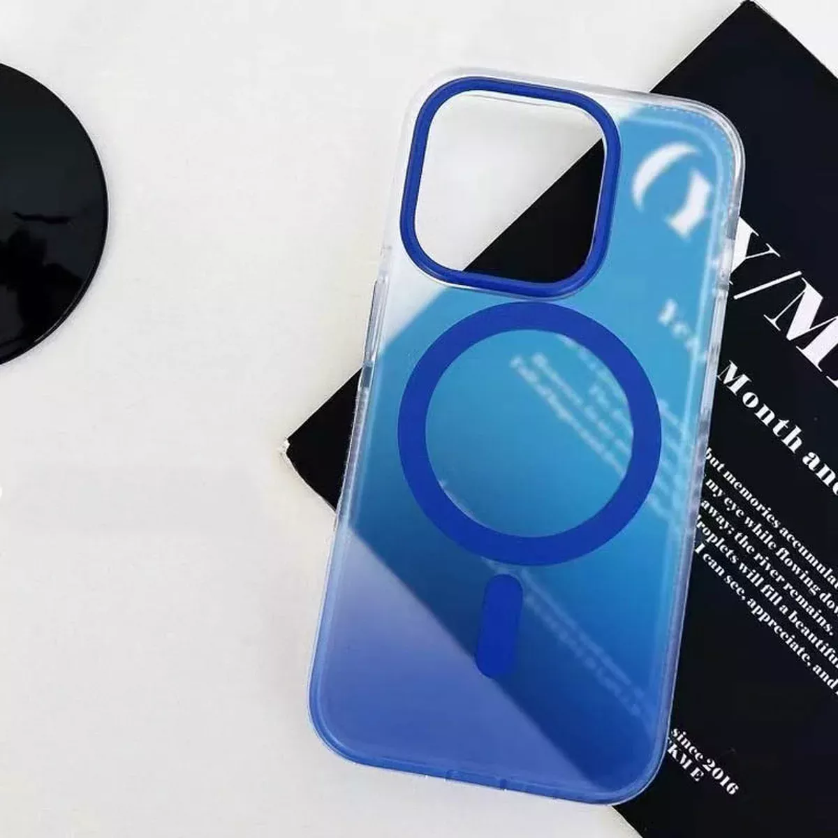 Чехол TPU+PC Phantom with MagSafe для Apple iPhone 14 Pro Max (6.7") Blue