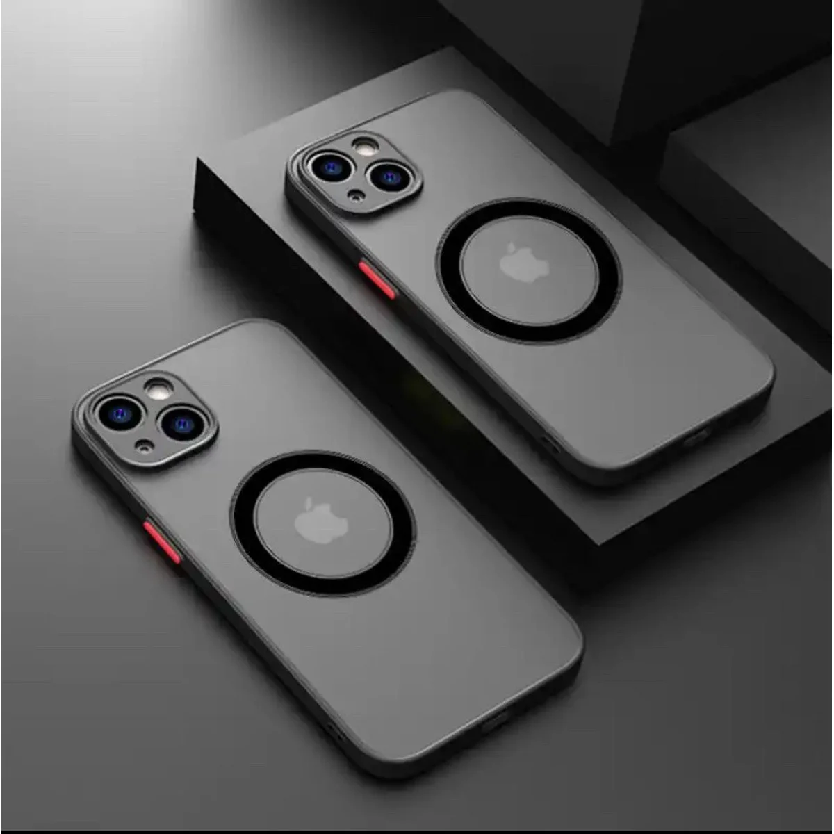 Силиконовый чехол "Armor Matte Cover" Case with MagSafe для iPhone 14 Plus Черный