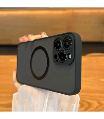 Силіконовий чохол "Armor Matte Cover" Case with MagSafe для iPhone 13 Pro Max Чорний