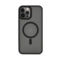 Силіконовий чохол "Steel button" with MagSafe для Apple iPhone 14 Pro Max Чорний