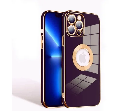 Силиконовый чехол "Luxury Plating Ring" для Apple iPhone 11 Pro Max Фиолетовый