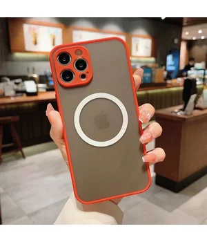 Силіконовий чохол "Armor Matte Cover" Case with MagSafe для iPhone 13 Pro Max Рожевий