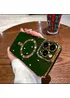 Силиконовый чехол "Luxury Plating" with MagSafe + стекло на камеру для Apple iPhone 12 Pro Max Зеленый