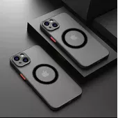 Силиконовый чехол "Armor Matte Cover" Case with MagSafe для iPhone 14 Plus Черный