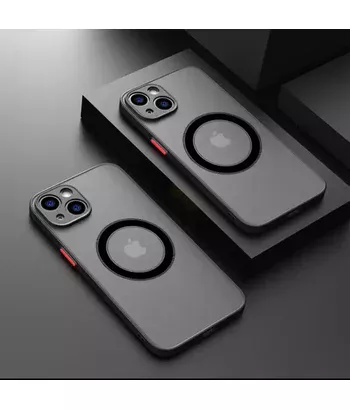 Силіконовий чохол "Armor Matte Cover" Case with MagSafe для iPhone 14 Plus Чорний