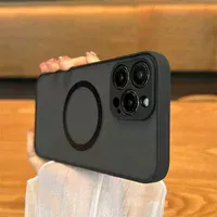 Силиконовый чехол "Armor Matte Cover" Case with MagSafe для iPhone 13 Pro Черный