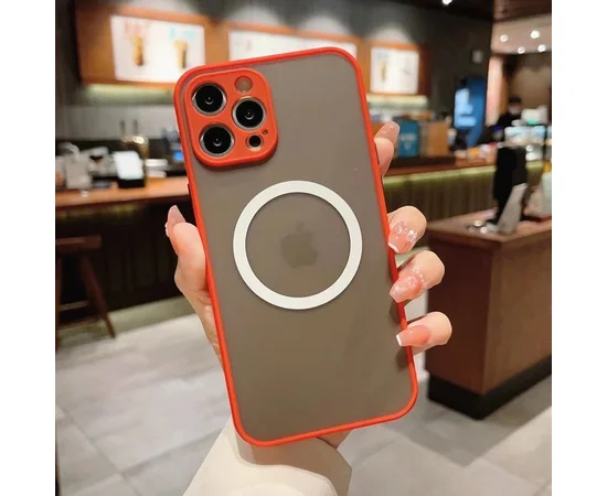 Силіконовий чохол "Armor Matte Cover" Case with MagSafe для iPhone 14 Pro Max Червоний