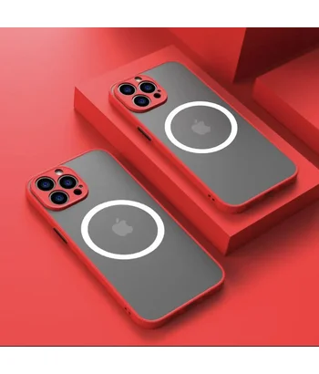 Силіконовий чохол "Armor Matte Cover" Case with MagSafe для iPhone 14 Pro Червоний Силіконовий чохол "Armor Matte Cover" Case with MagSafe для iPhone 14 Pro Червоний