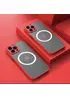 Силиконовый чехол "Armor Matte Cover" Case with MagSafe для iPhone 15 Pro Красный
