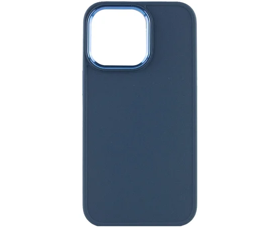 TPU чехол Bonbon Metal Style для Apple iPhone 14 Pro (6.1") Синий / Denim Blue