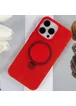 Чехол Silicone Case Full Protective NO LOGO with Ring для Apple iPhone 14 Pro (6.1") Red