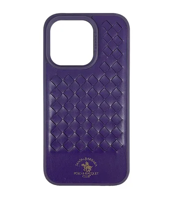 Кожаный чехол Polo Santa Barbara для Apple iPhone 14 Pro (6.1") Purple