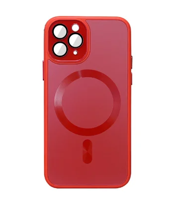 Чохол TPU+Glass Sapphire Midnight with MagSafe для Apple iPhone 14 Pro (6.1") Червоний / Red