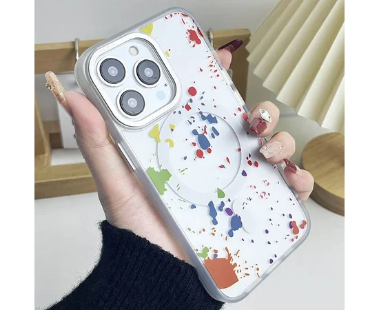 Чехол TPU+PC Flush with MagSafe для Apple iPhone 14 Pro (6.1") White