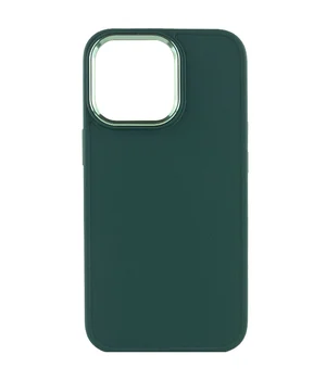 TPU чехол Bonbon Metal Style для Apple iPhone 14 Pro (6.1") Зеленый / Pine green